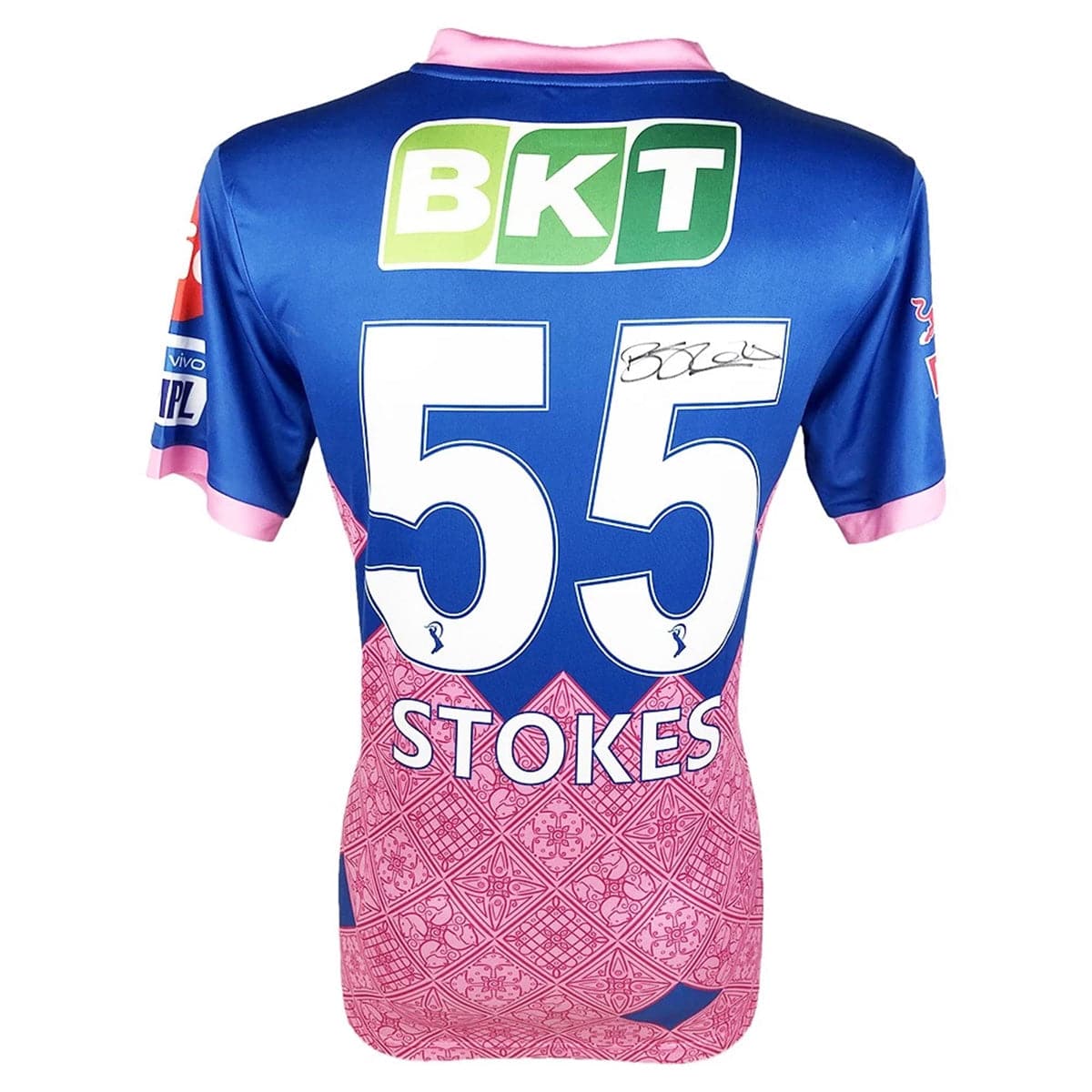 Ben Stokes Autographed Rajashtan Royals Jersey - Image 3