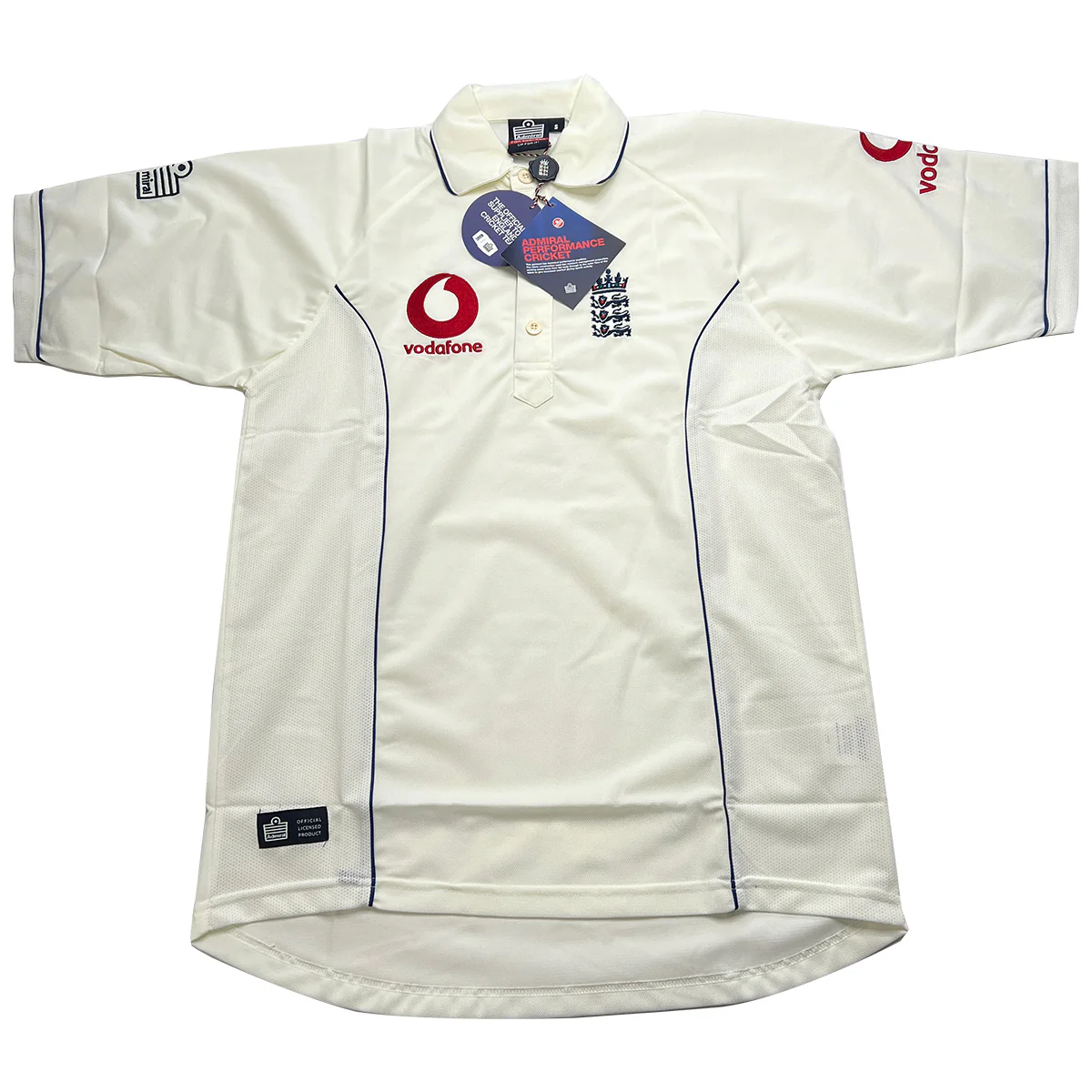 ECB Vintage Admiral Test Cricket Short Sleeve Shirt (2000) - Image 3