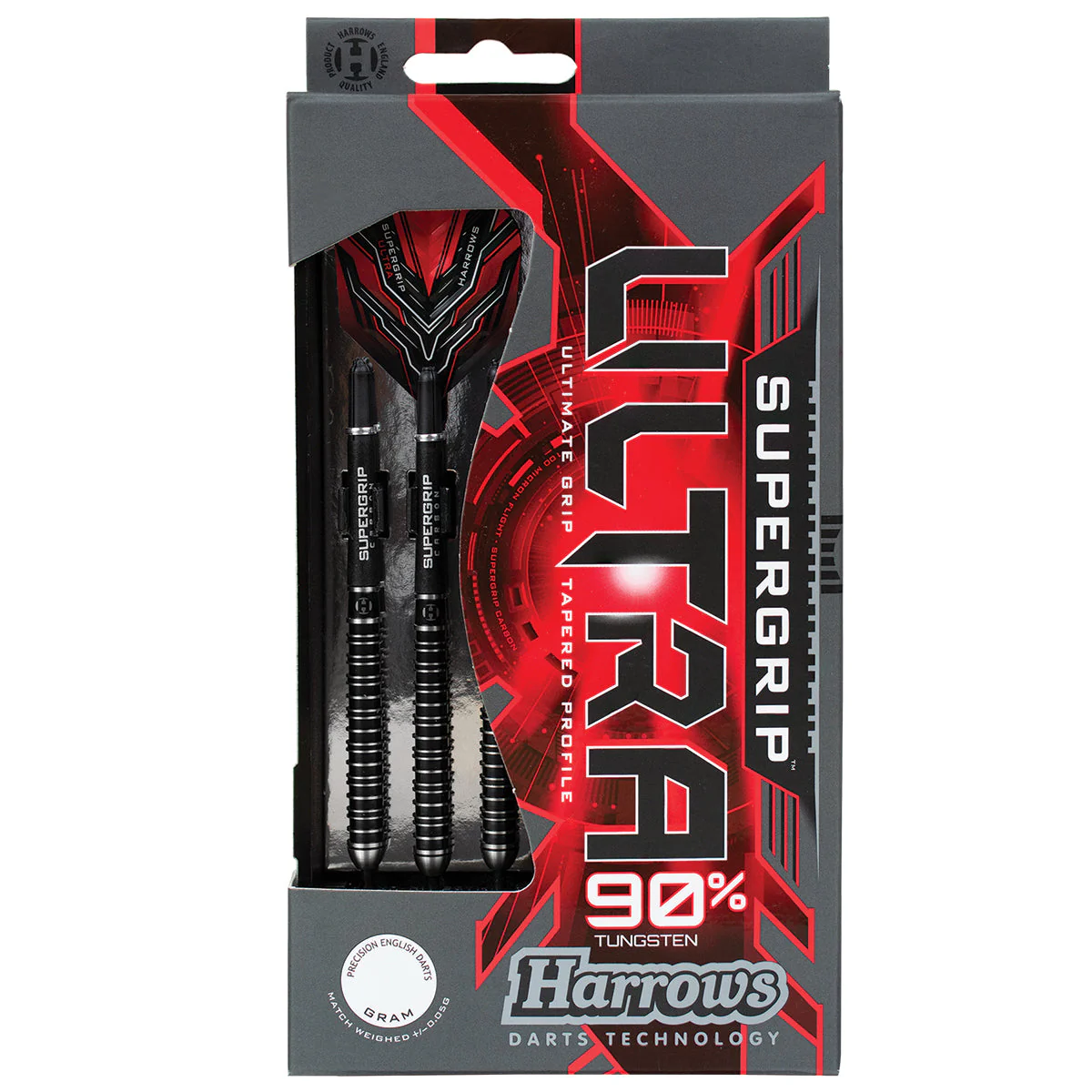 Harrows Supergrip Ultra 90% Steel Tip Darts - Image 3