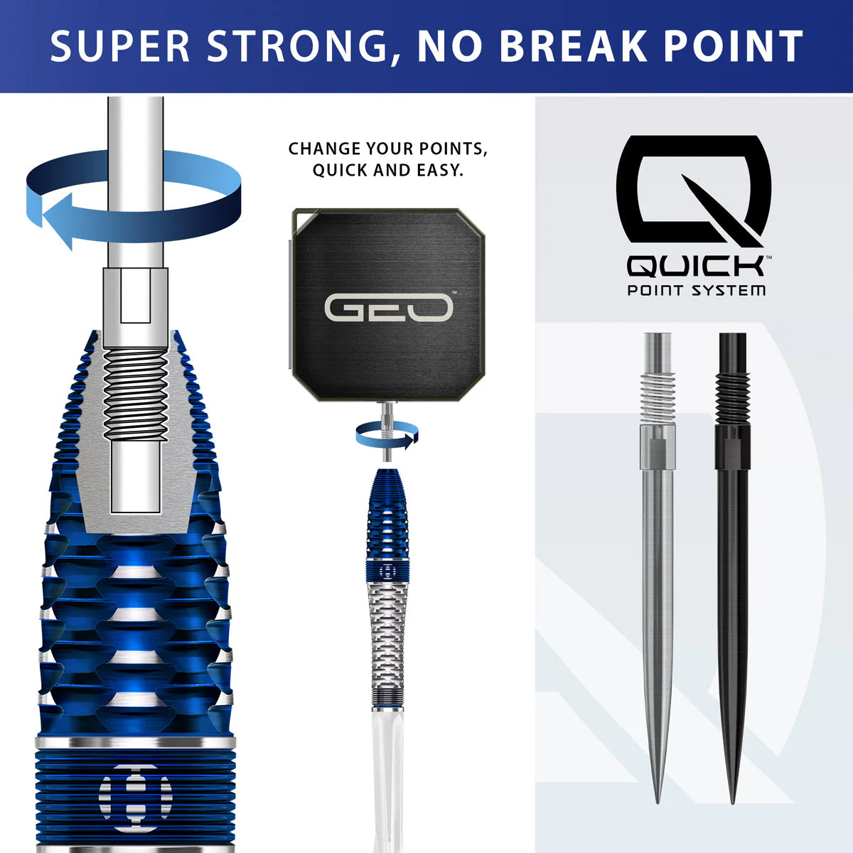 Harrows Geo Bomb Steel Tip Darts - Image 4