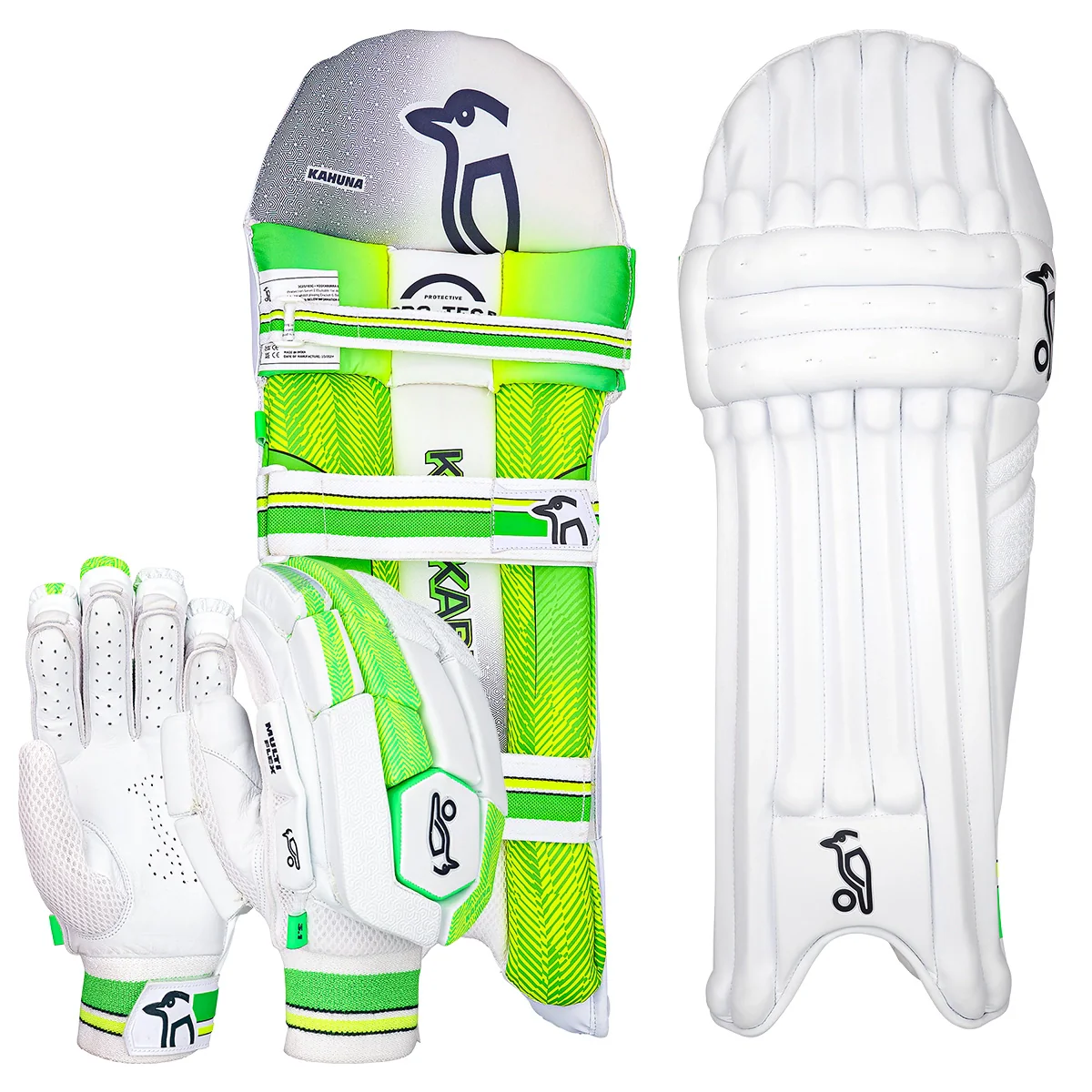 Kookaburra Kahuna 3.1 Cricket Batting Gloves & Pads Bundle