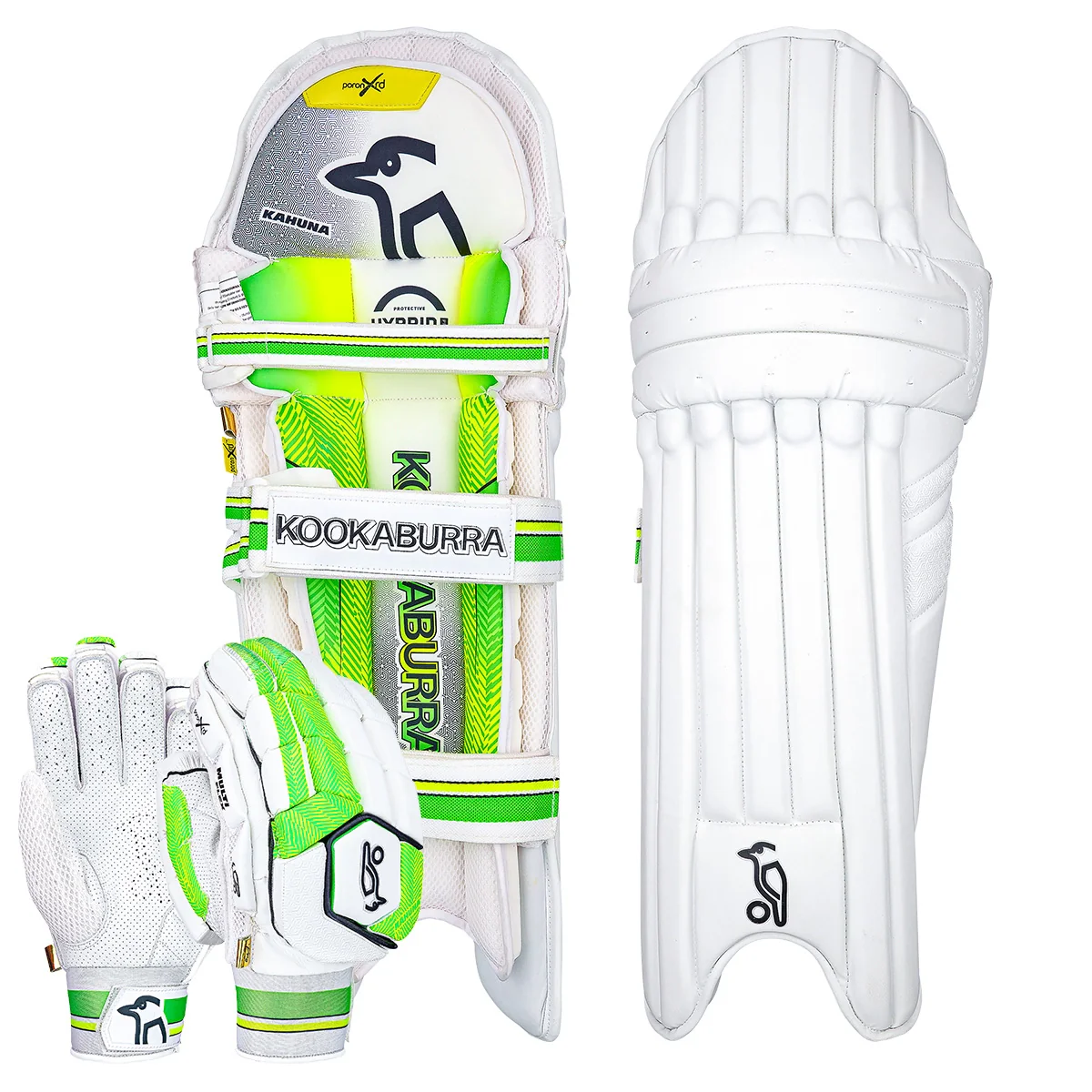 Kookaburra Kahuna Pro Cricket Batting Gloves & Pads Bundle