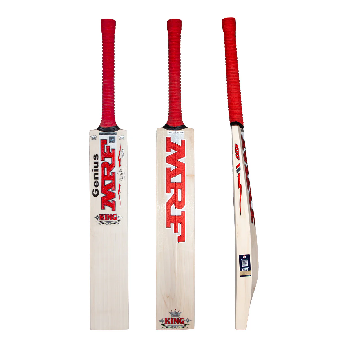 MRF Virat Kohli Genius King Cricket Bat + Gloves - Image 3
