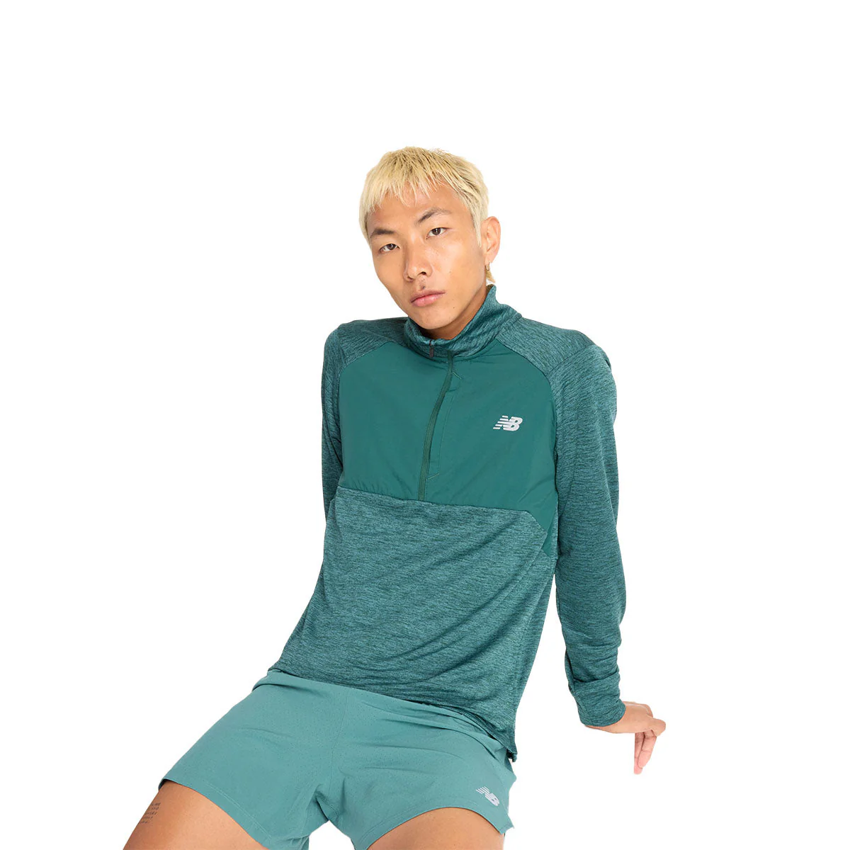 New Balance Athletics Heat Grid 1/2 Mens Zip - Image 3