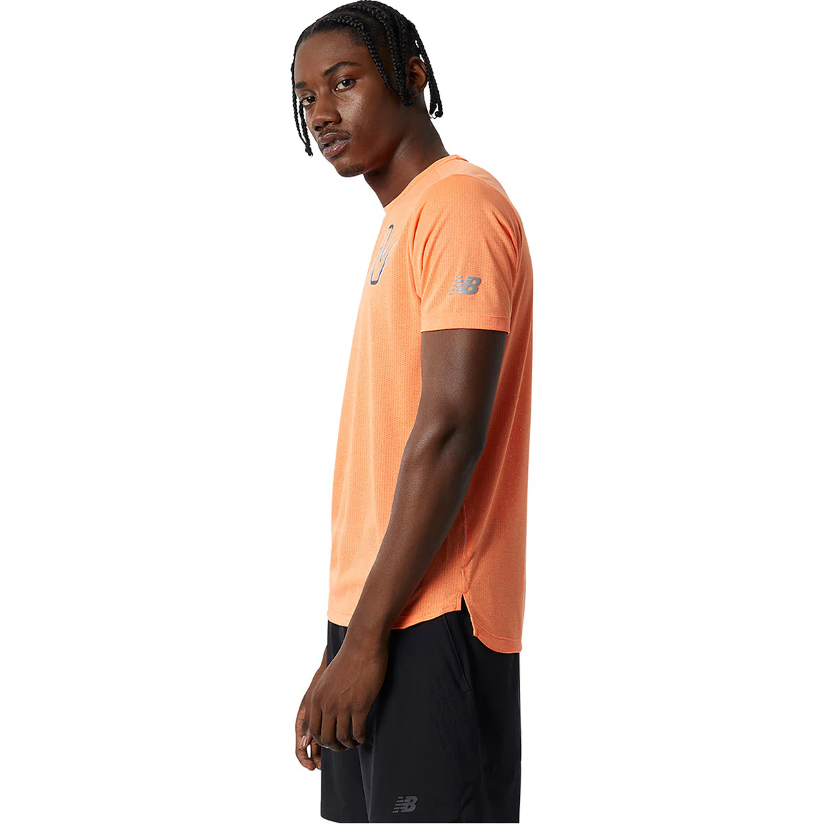 New Balance Graphic Impact SS Mens Running Shirt - Image 2
