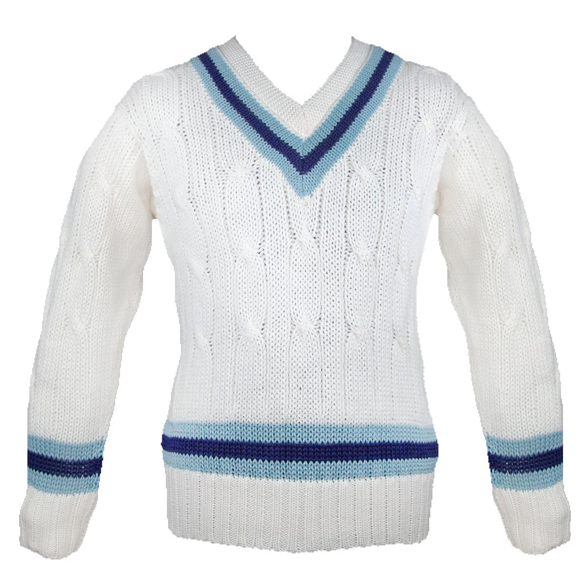Pure Wool Long Sleeve Cricket Sweater - Image 5