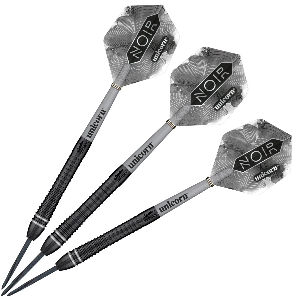 Unicorn Gary Anderson Noir 90% Tungsten Phase 6 Steel Tip Darts - Image 2