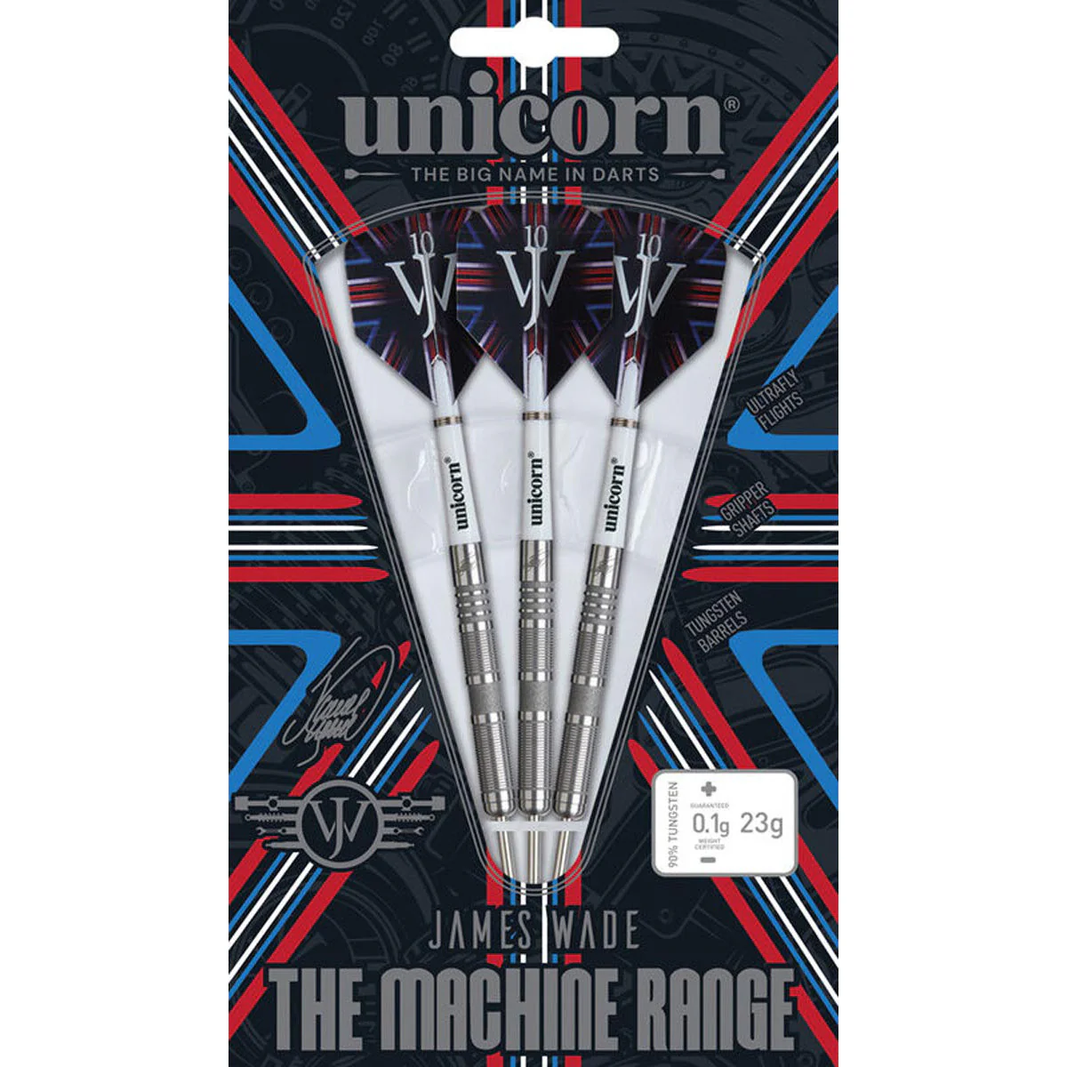 Unicorn James Wade 04 Machine 90% Tung Steel Tip Darts - Image 4