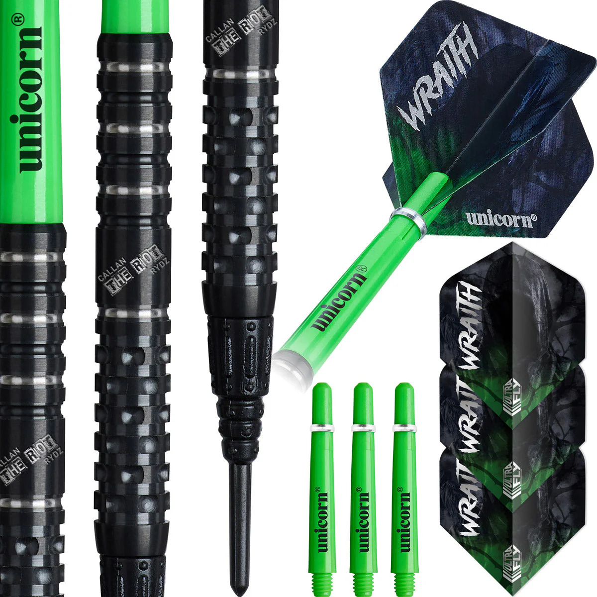 Unicorn Wraith Cameron Menzies 90% Tungsten Steel Tip Darts - Image 4