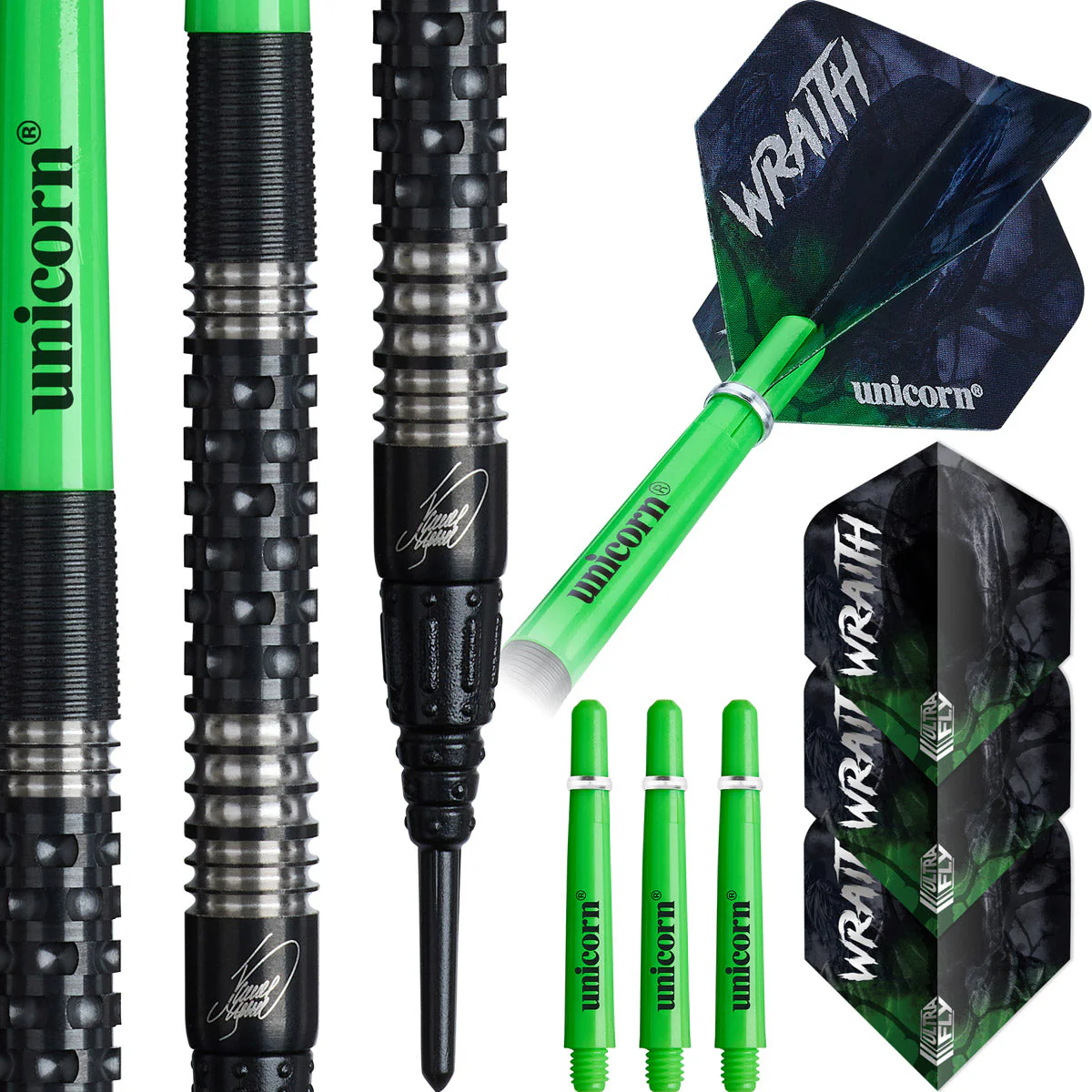 Unicorn Wraith Ross Smith 90% Tungsten Steel Tip Darts - Image 4