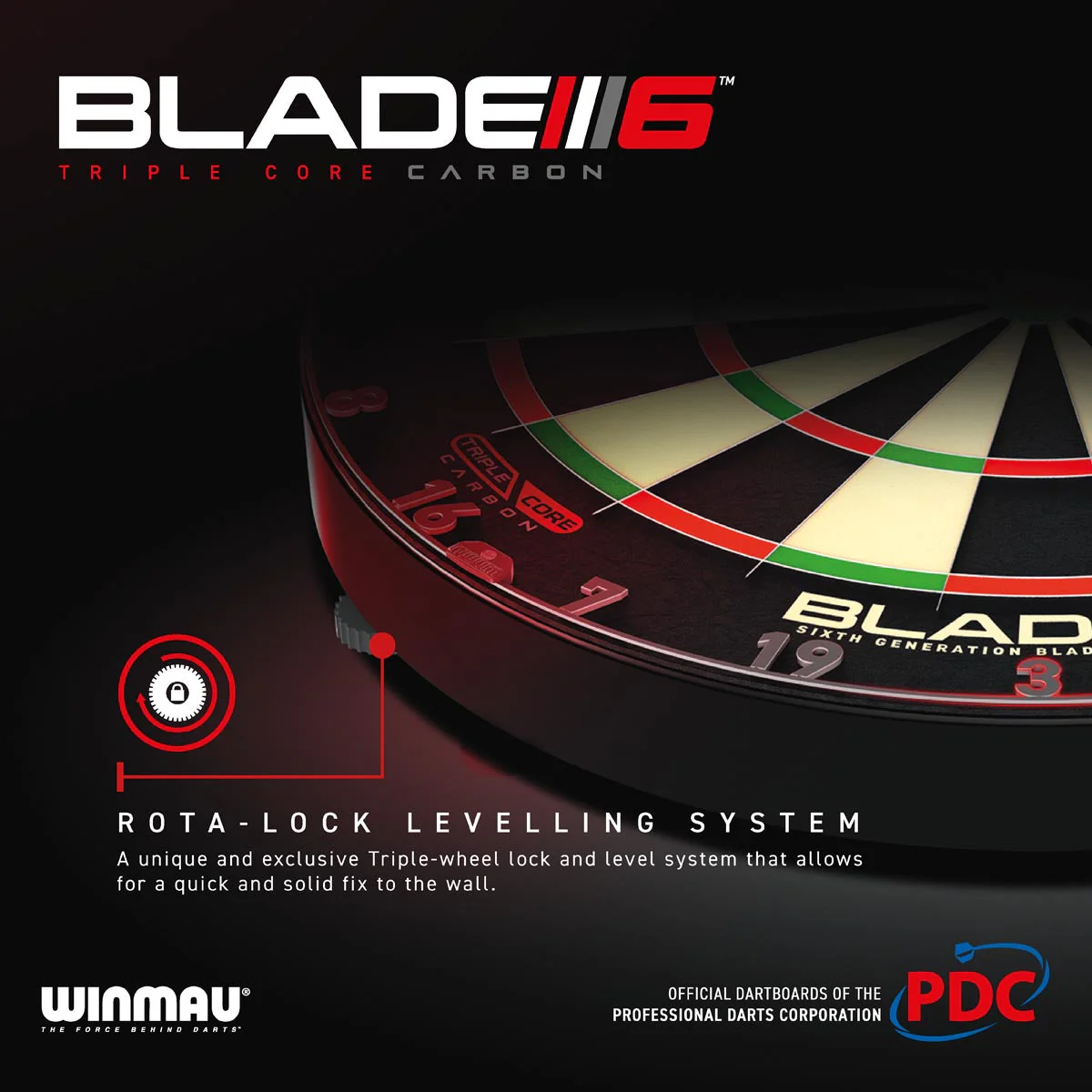 Winmau Blade 6 Triple Core Dartboard - Image 7