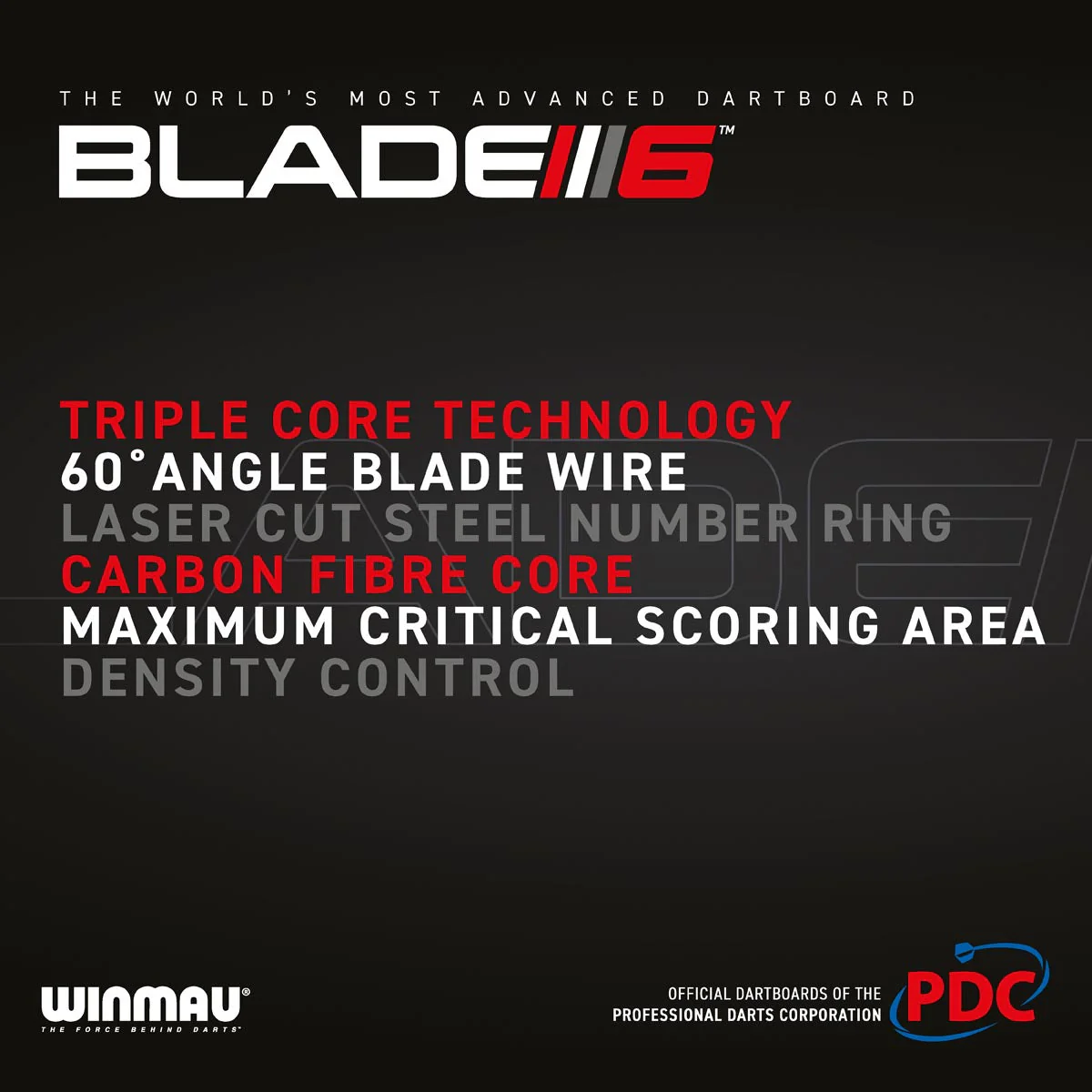 Winmau Blade 6 Triple Core Dartboard - Image 9