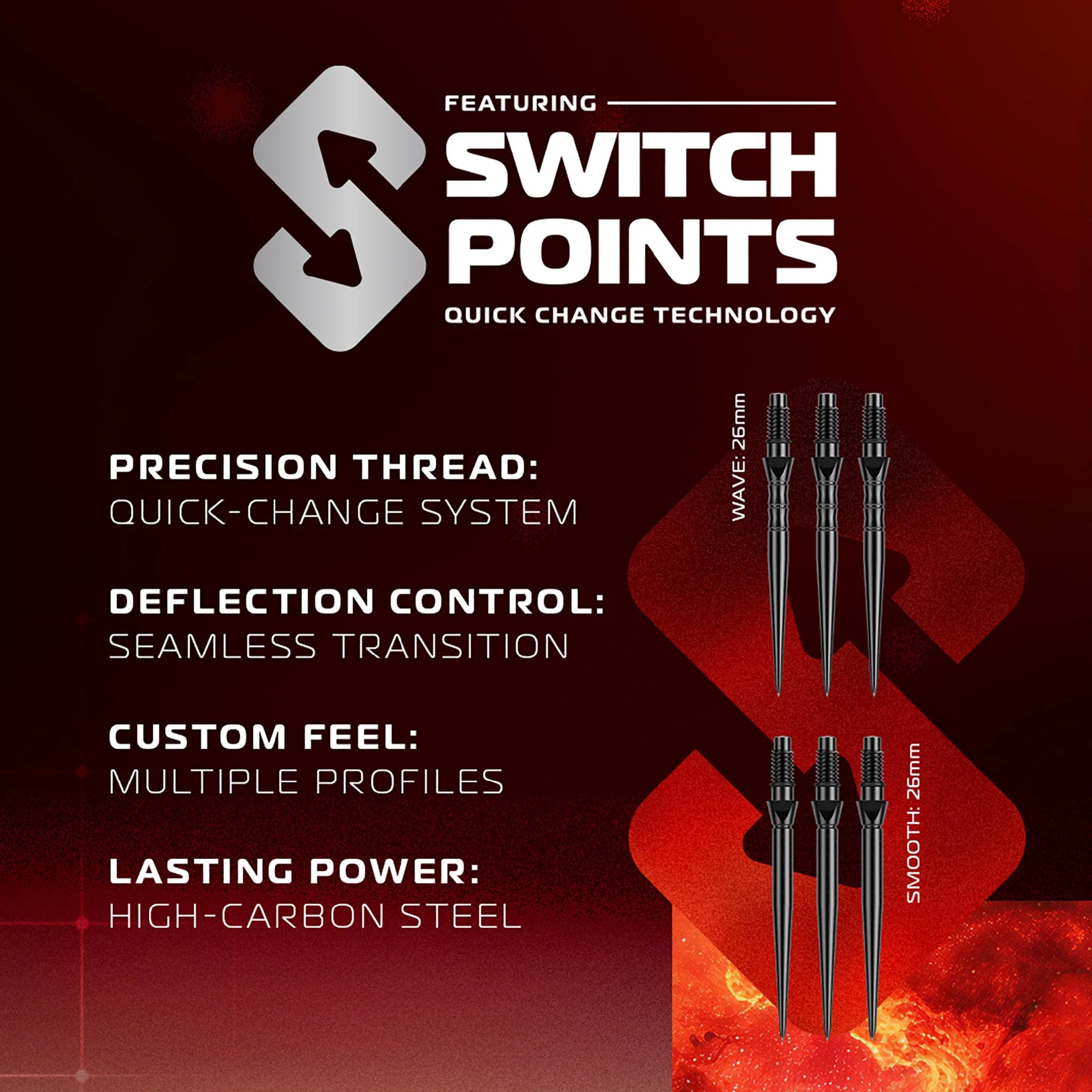 Winmau Fornax Parallel Steel Tip Darts - Image 4