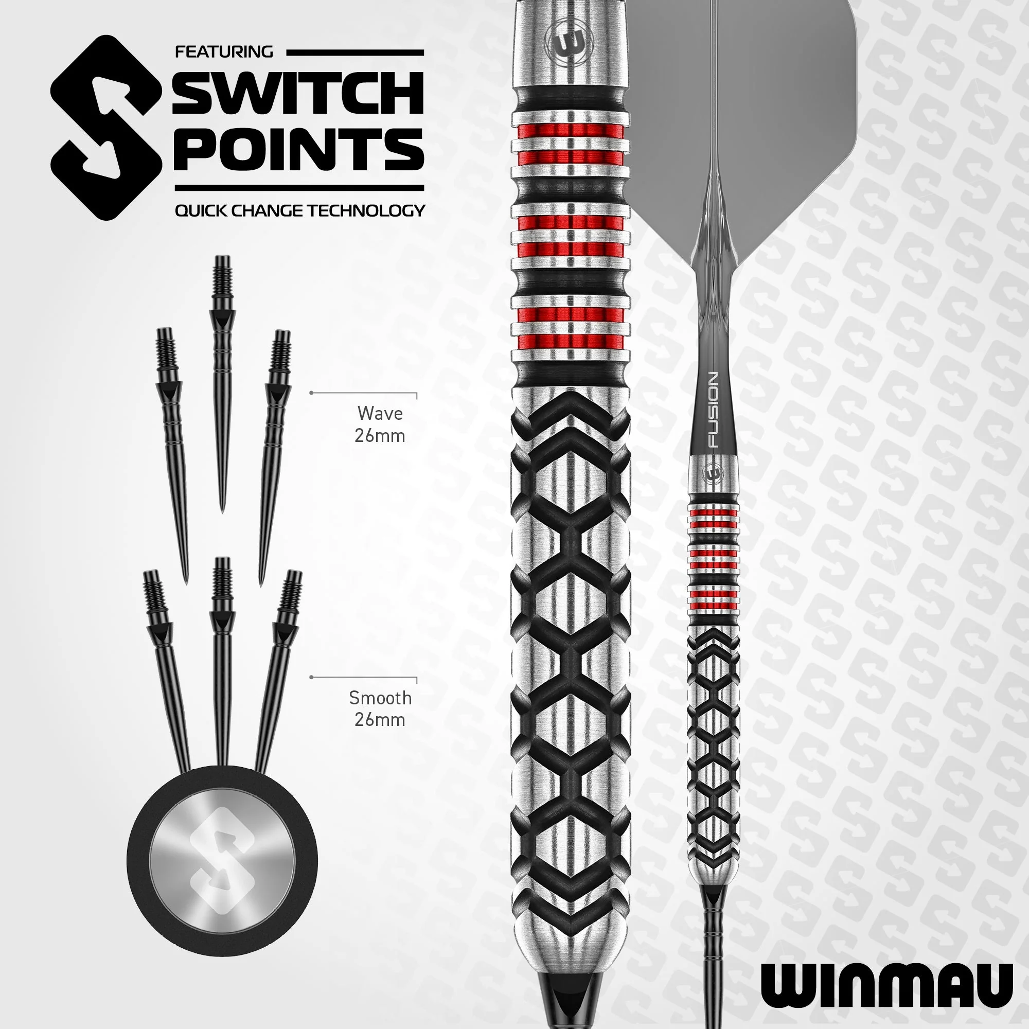 Winmau Fornax Parallel Steel Tip Darts - Image 8