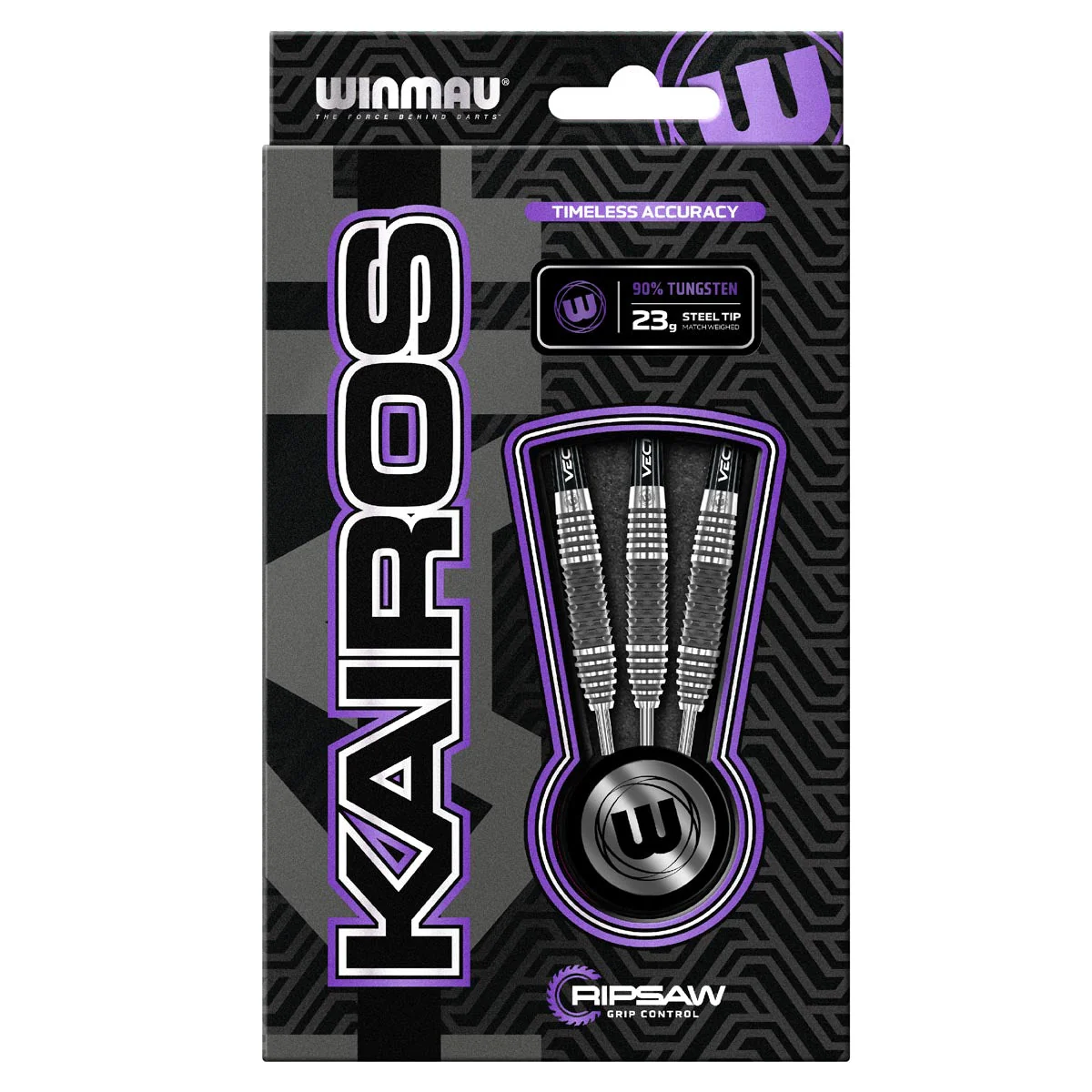 Winmau Kairos 90% Tungsten Steel Tip Darts - Image 3