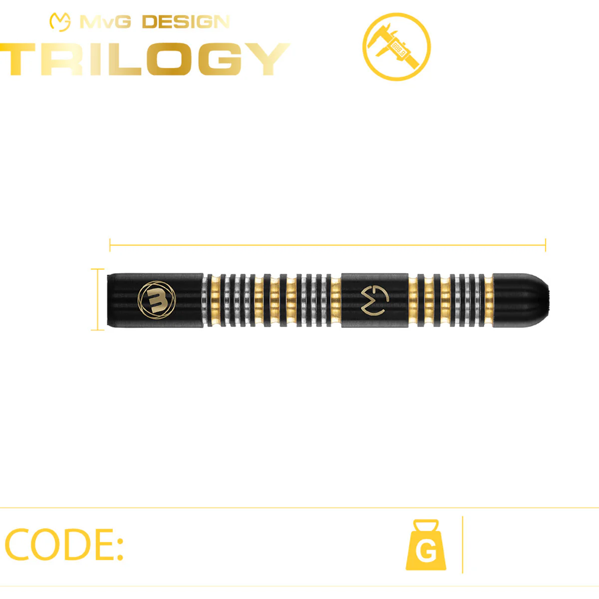 Winmau MVG Trilogy Steel Tip Darts - Image 4