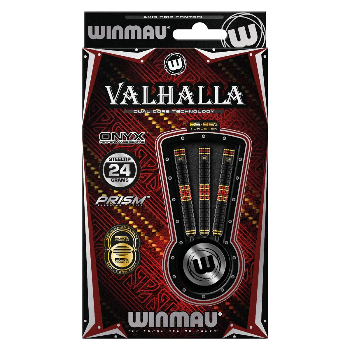 Winmau Valhalla 90% Tungsten Steel Tip Darts - Image 3